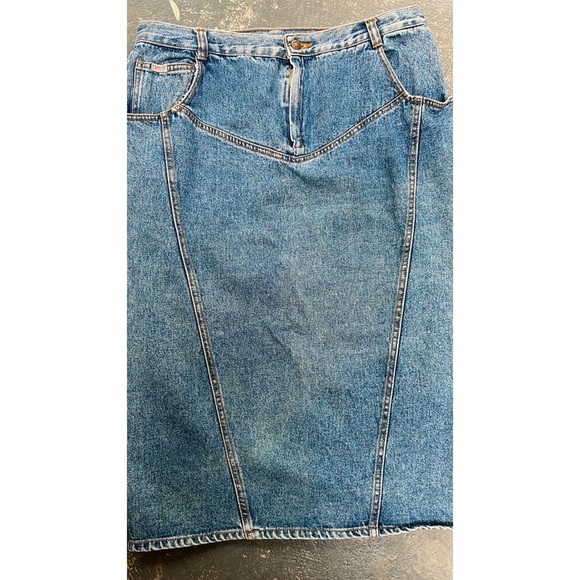 Y2K Low rise denim light wash skirt - Picture 6 of 13